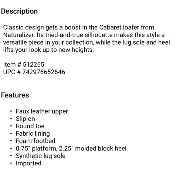 Naturalizer Cabaret Loafers - Picture 9 of 9